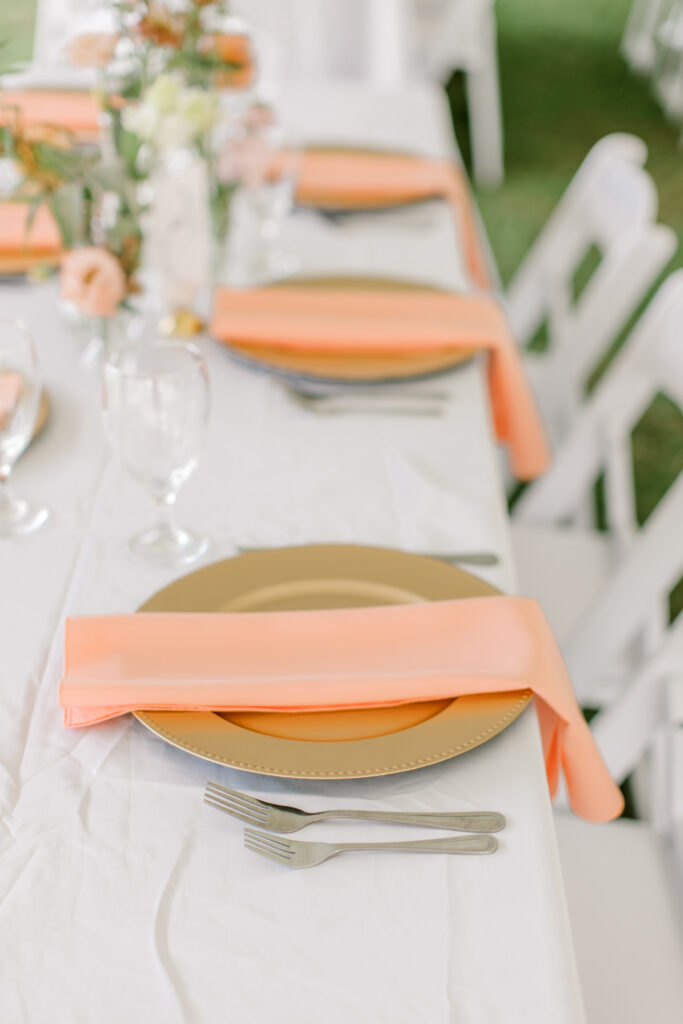 Gold Charger Plate Rentals Acrylic A to Z Event Rentals, LLC.