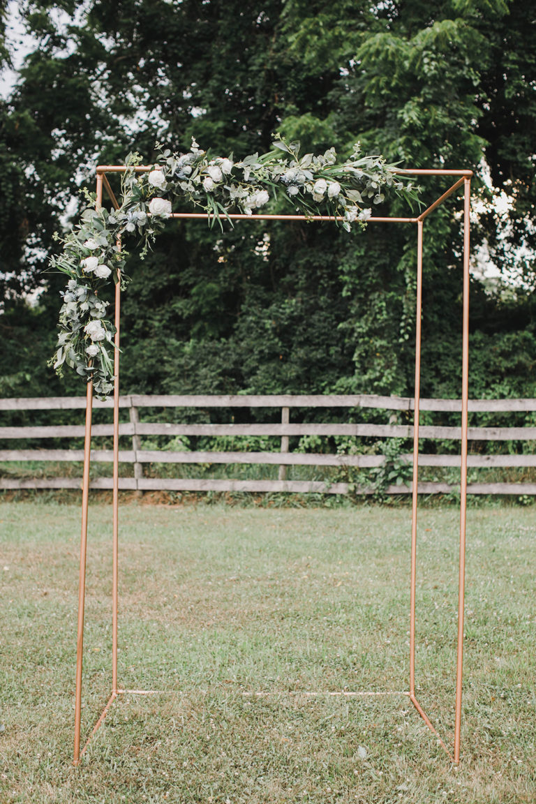 Copper Wedding Arch Rental A to Z Event Rentals, LLC.