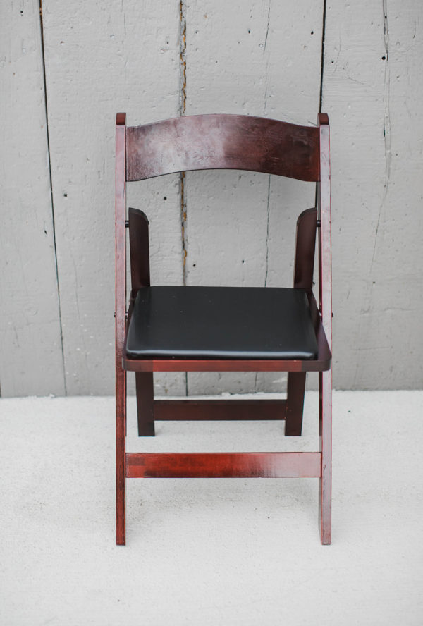 Mahogany Folding Chair Rentals