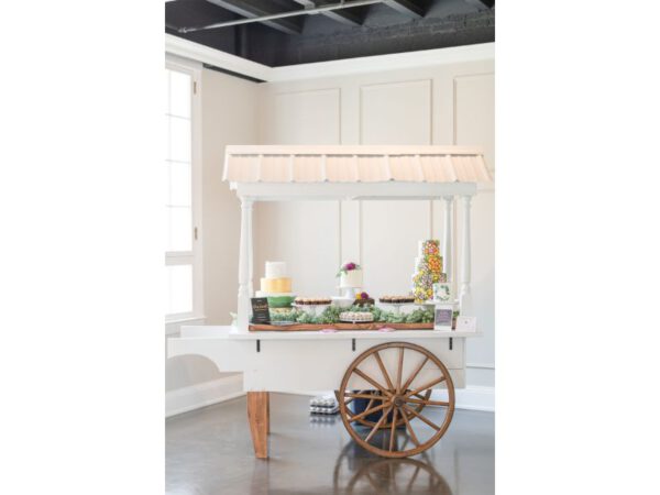Image of White Cart with Roof Rental
