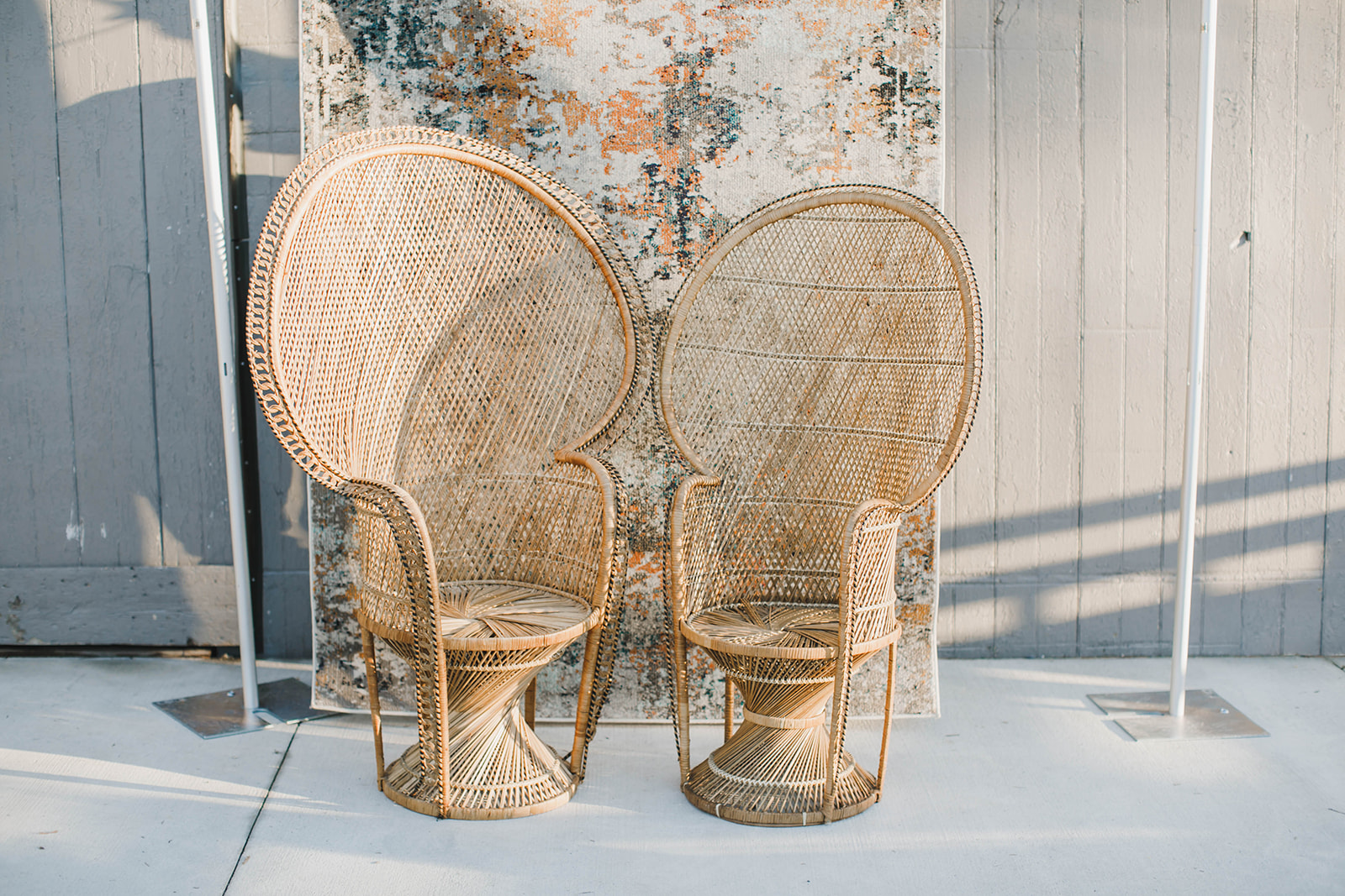 Bodhi Wicker Peacock Chair Rental - A to Z Event Rentals, LLC.