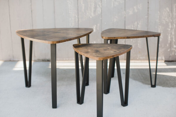 Image of Tri Wooden Side Tables