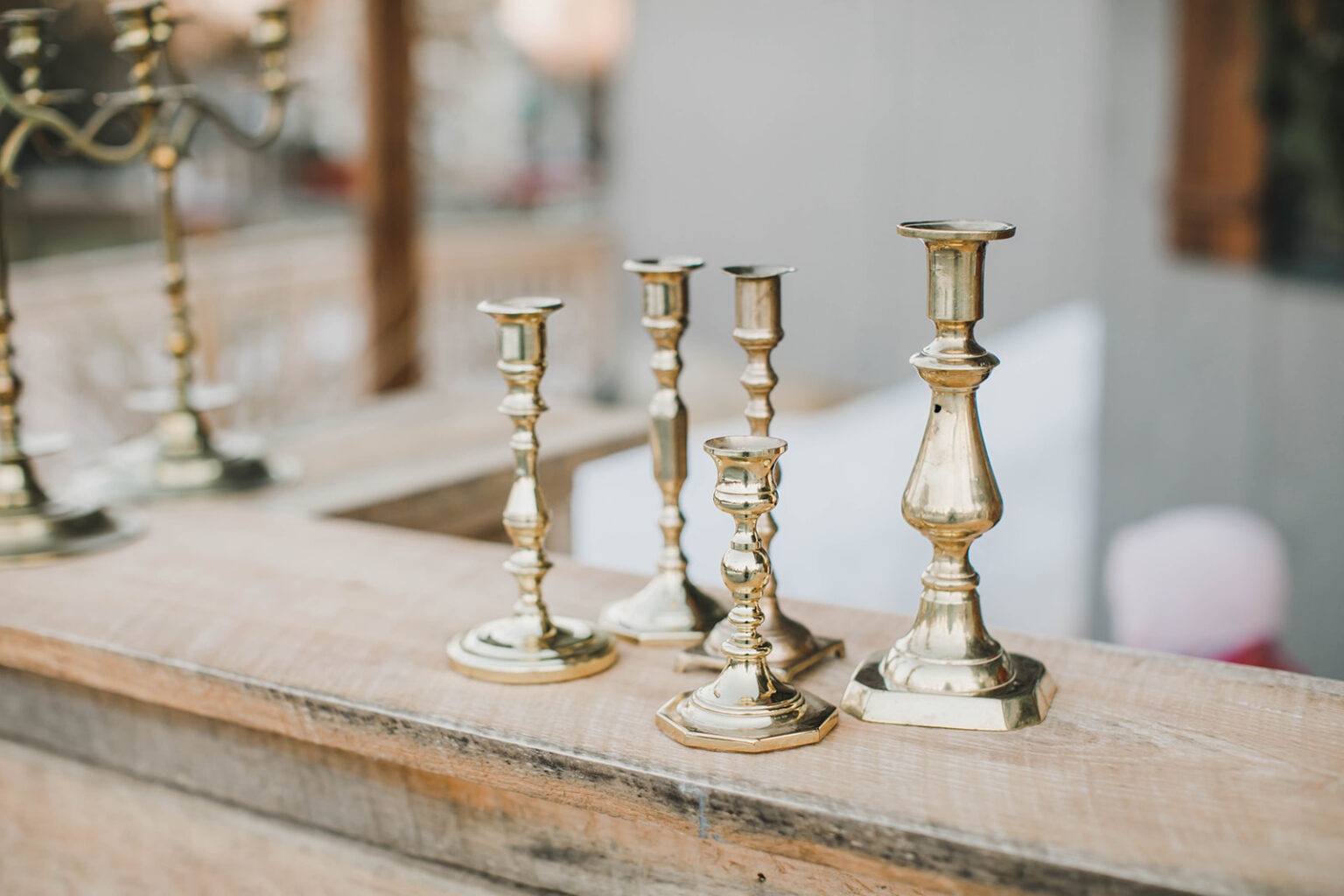 Mismatched Candlestick Rentals Medium A to Z Event Rentals, LLC.