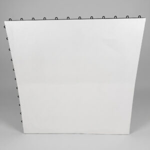 AI generated image of a white slate snaplock 3'x3' dance floor panel with a neutral background.