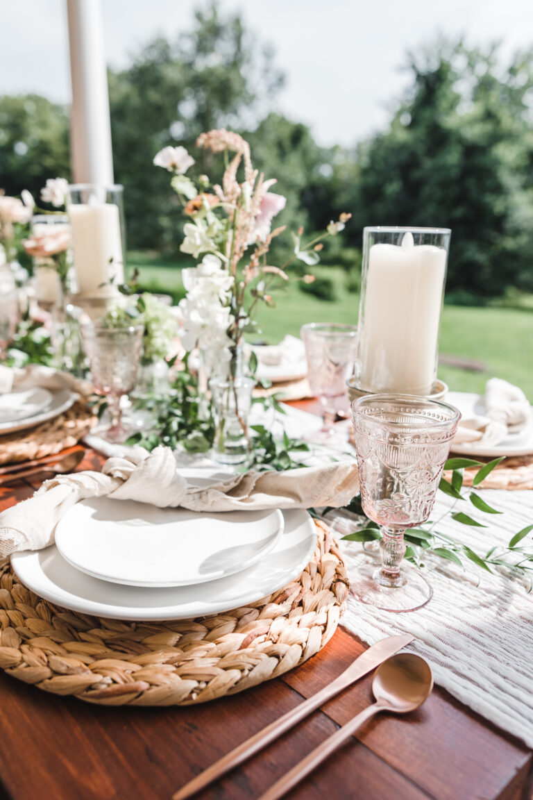 Woven Rattan Charger Rental - A to Z Event Rentals, LLC.