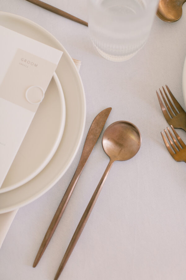 Calla Modern Rose Gold Flatware Rentals - Image 7