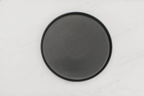Image of Black Stoneware Dinner Plate Rental