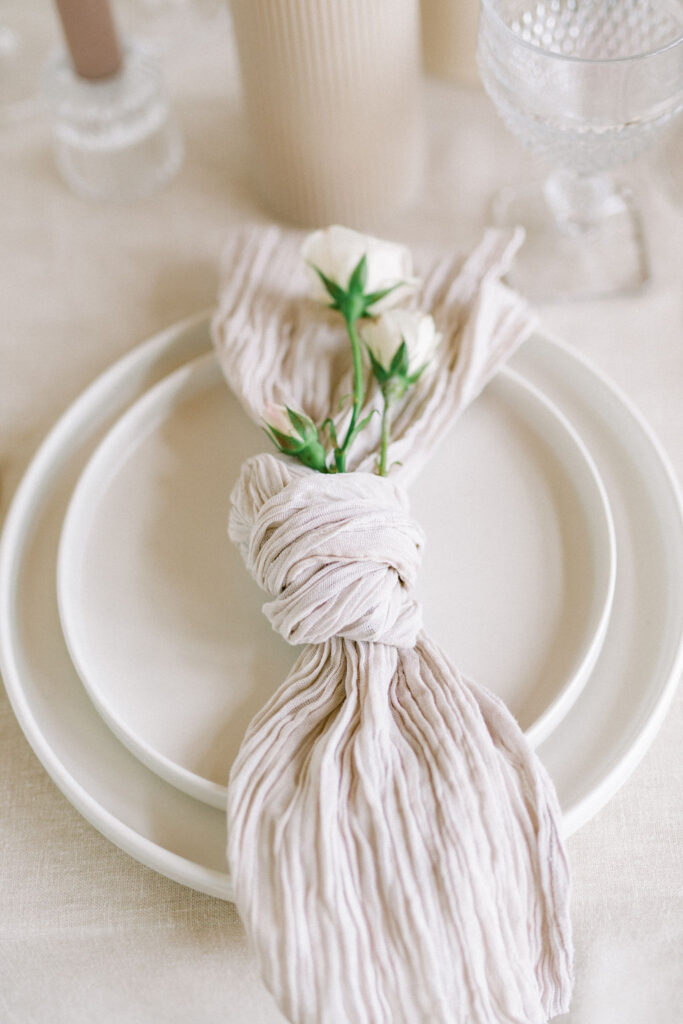 Image of white stoneware plates