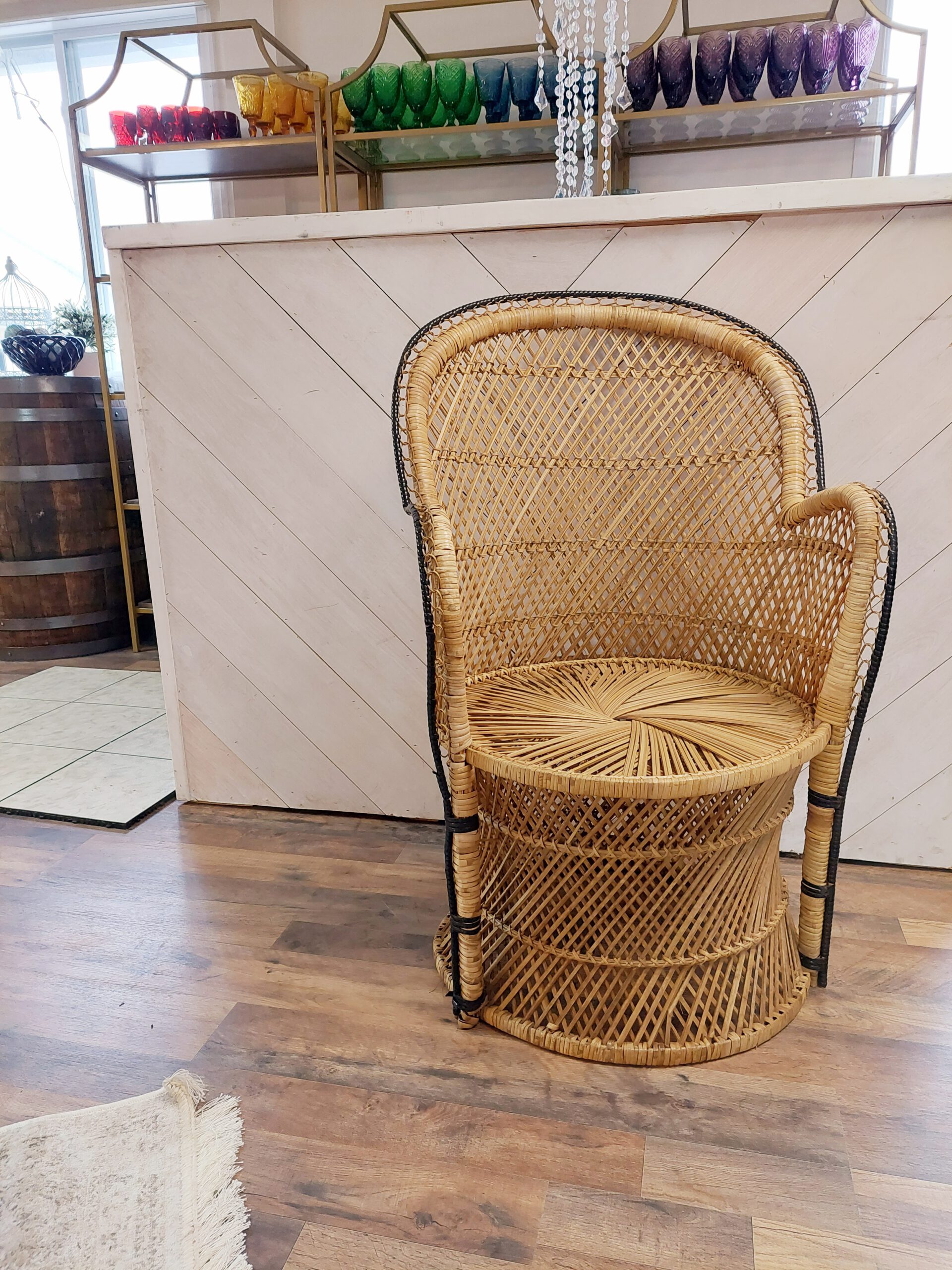 Image of wicker chair rental
