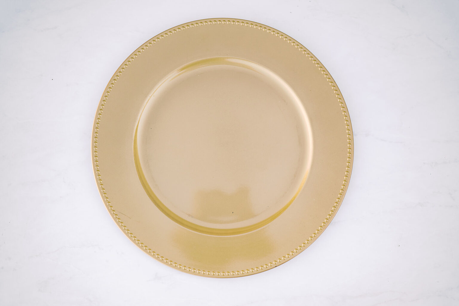 Gold Charger Plate Rentals Acrylic A to Z Event Rentals, LLC.