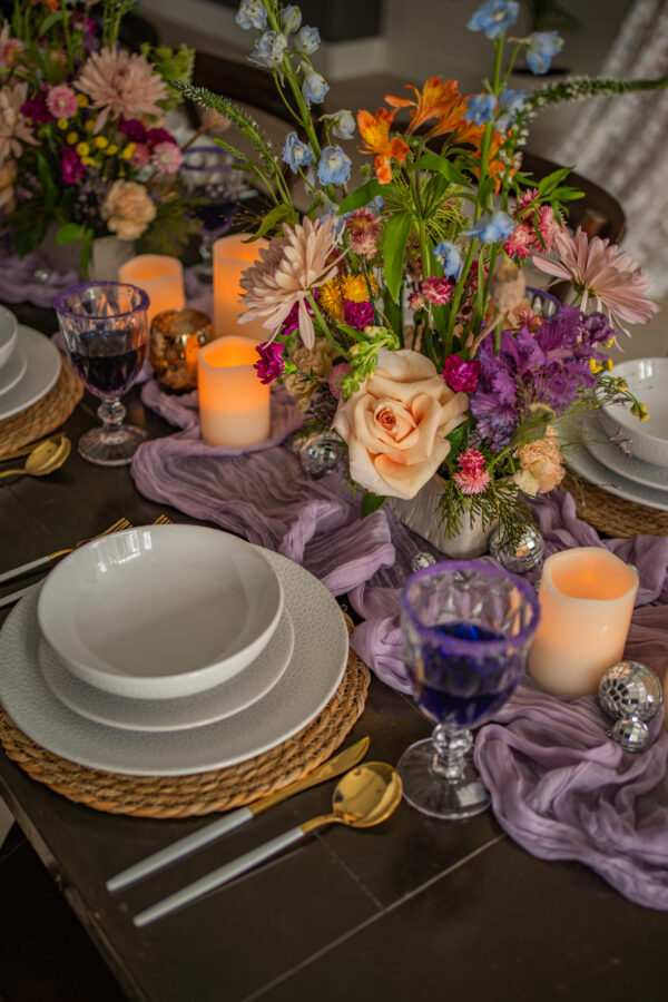 image of daphne flatware rental in place setting