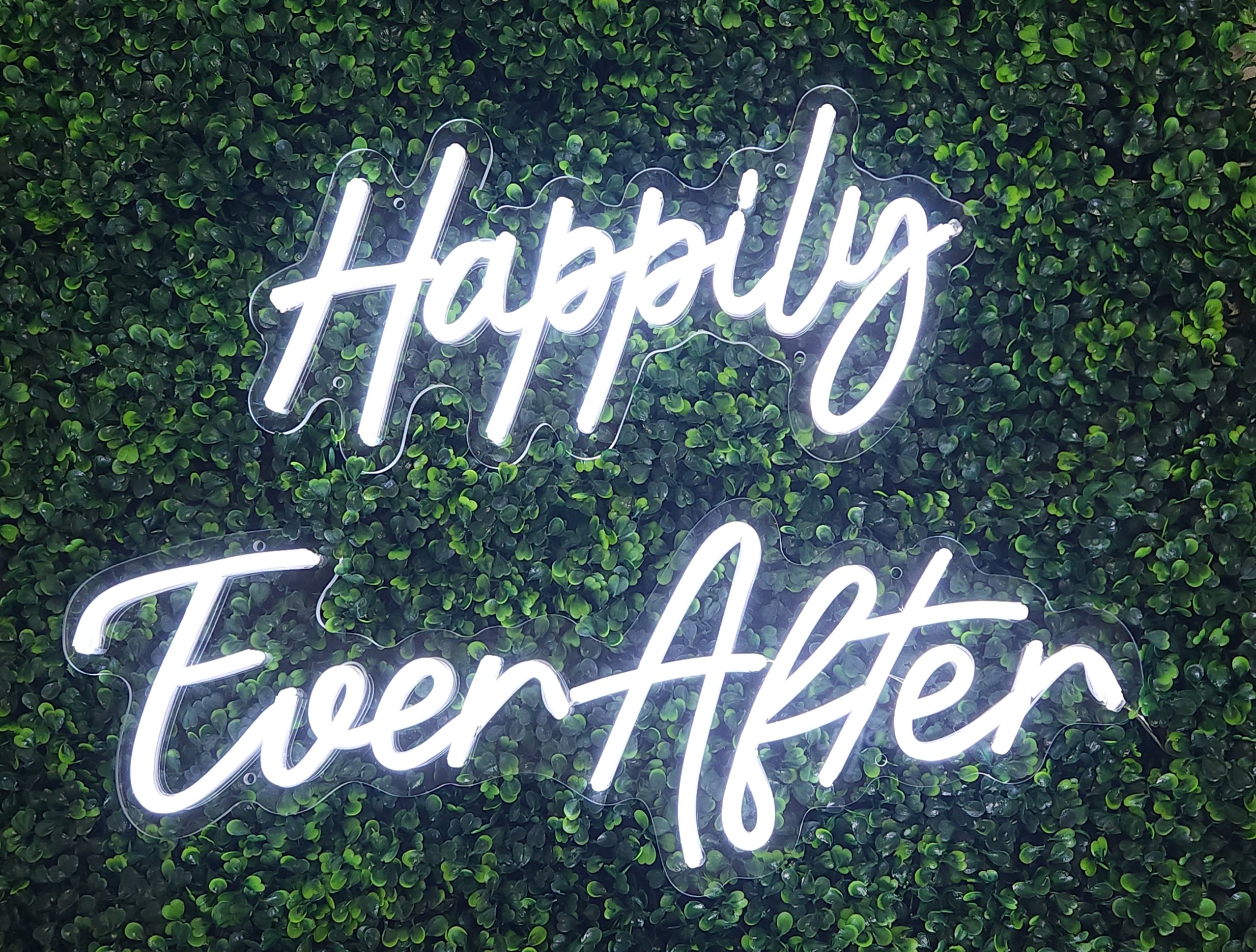 Happily ever after neon sign rental
