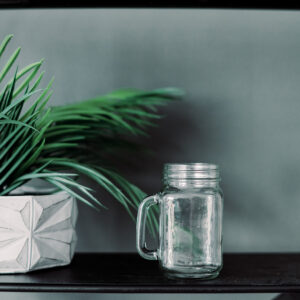 image of mason jar drinking glass rental