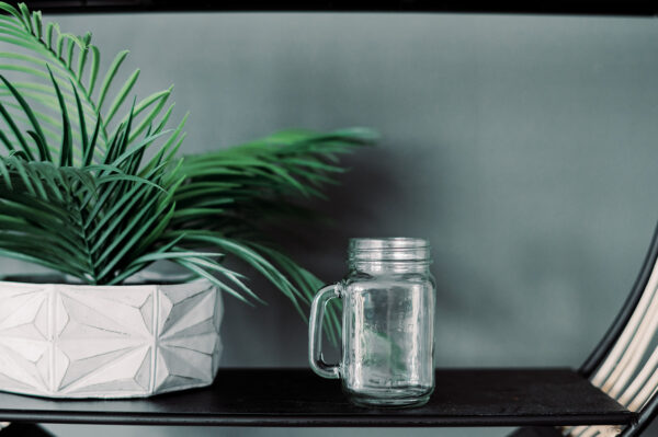 image of mason jar drinking glass rental