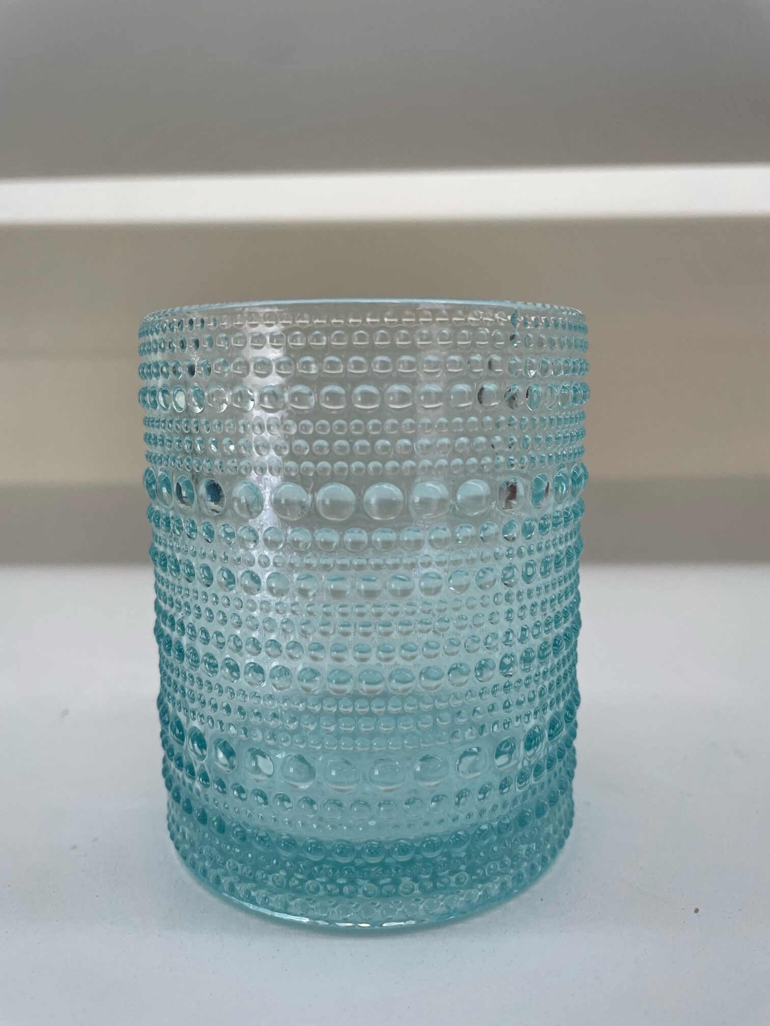 Bali Azure Blue Colored Glassware Rental A to Z Event Rentals, LLC.