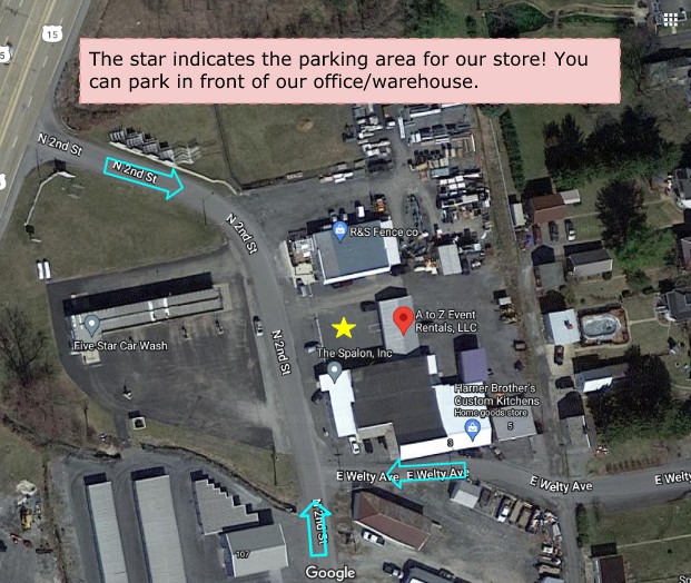 Map with our parking area.