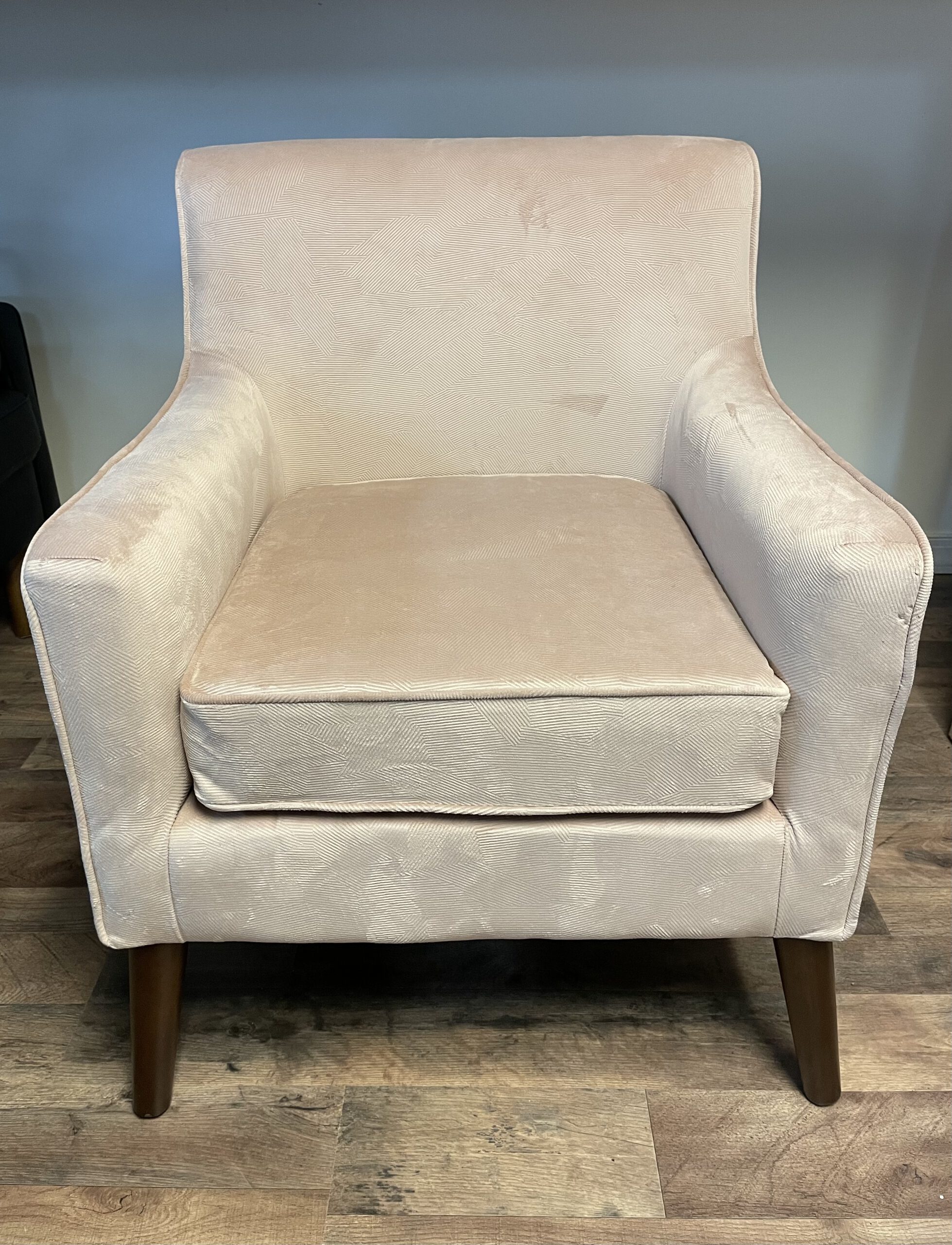 Rosé Blush Pink Accent Chair Rental A to Z Event Rentals, LLC.