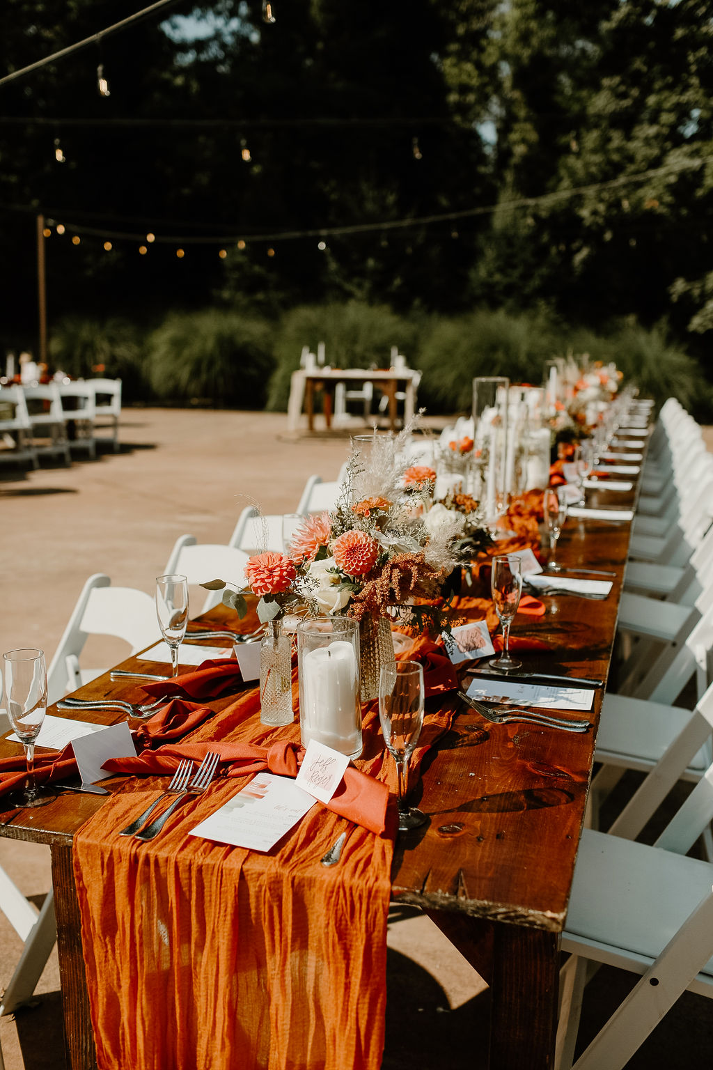 Image of reception tablescape