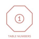 table number rental icon