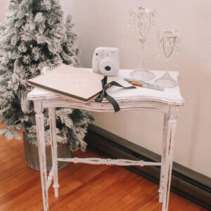 Image of white table rental
