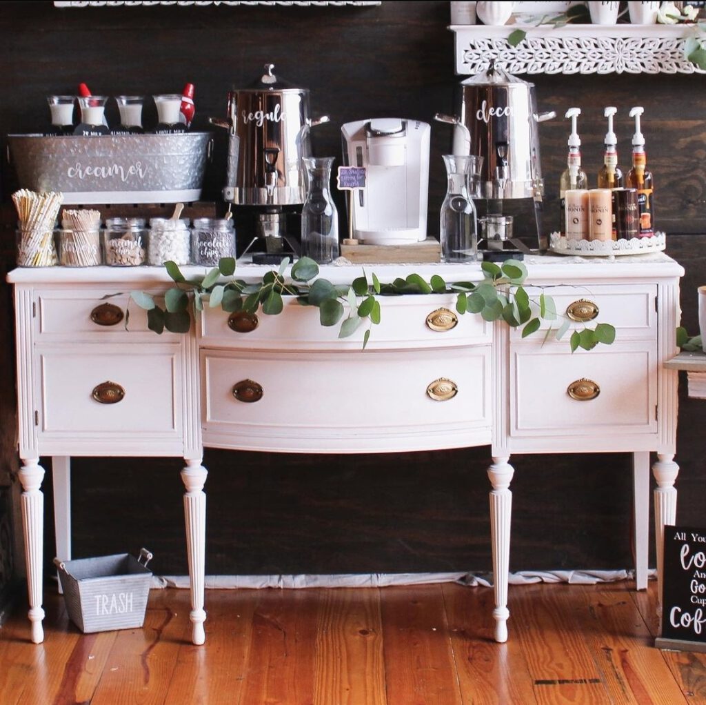 Delilah White Buffet Rental - A to Z Event Rentals, LLC.