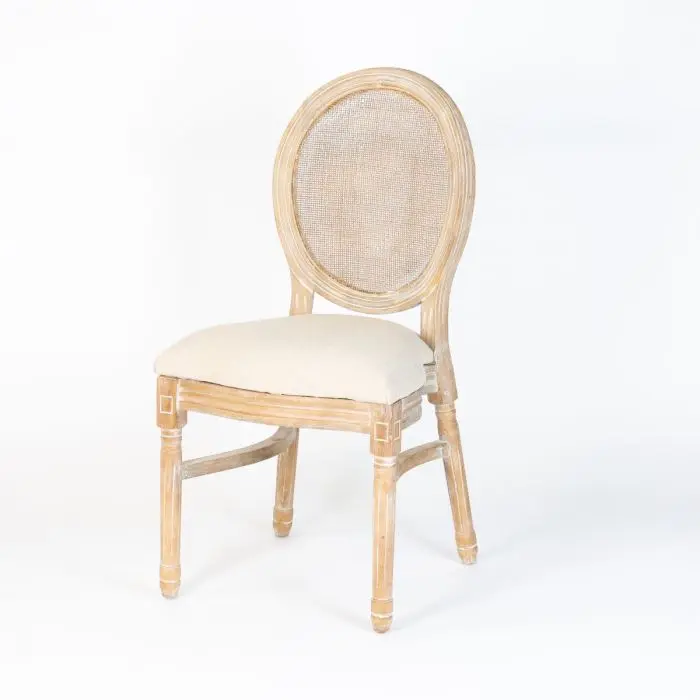 Natural Louis Chair - Event Rentals, Oak & Ash Events