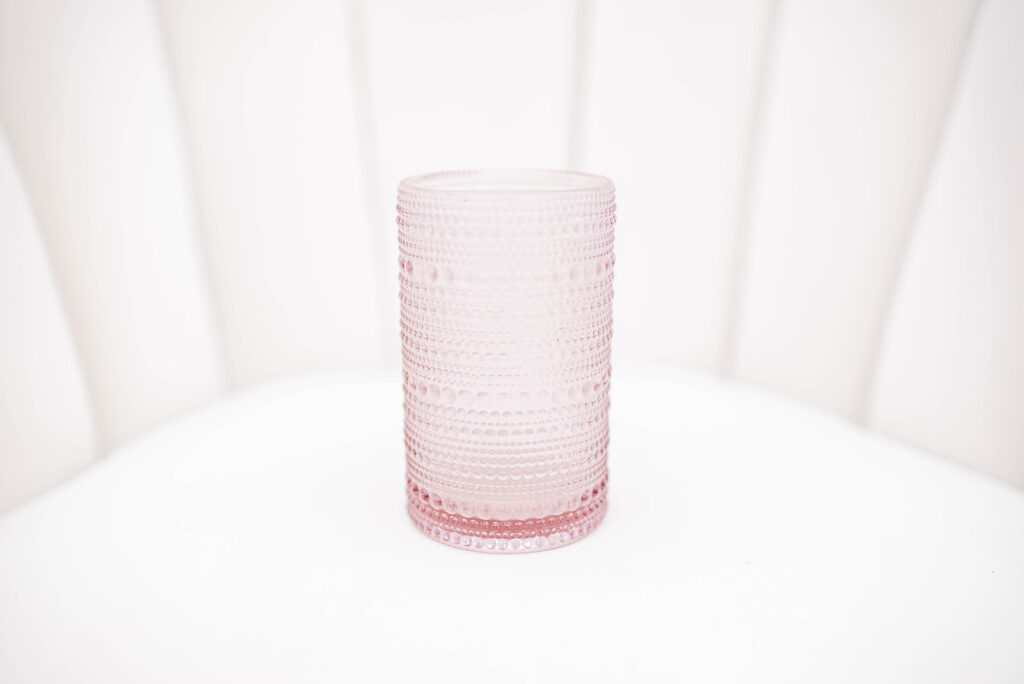 image of bali pink glassware