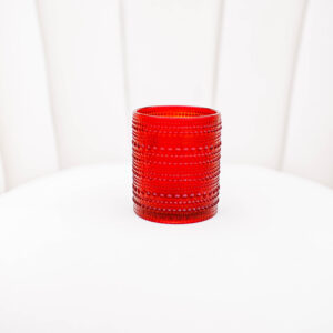 image of bali red glassware