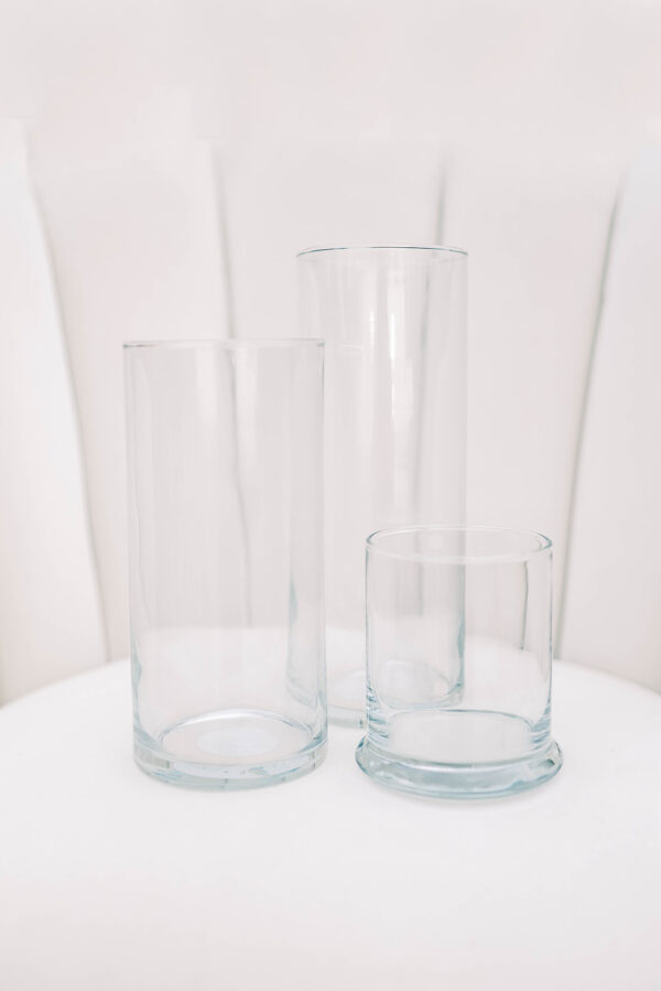 image of glass pillar candle holders