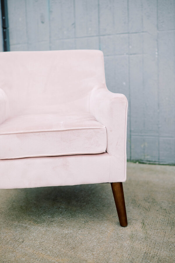 image of rose accent chair