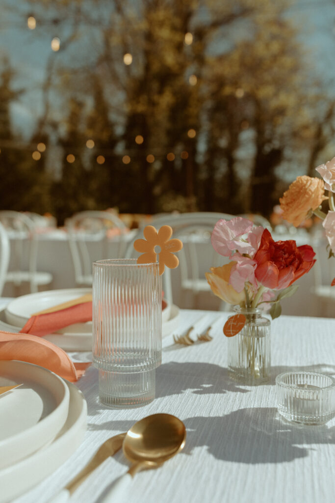 fluted water glasses