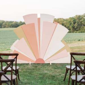 Image of Sun Wedding Ceremony Backdrop Rental