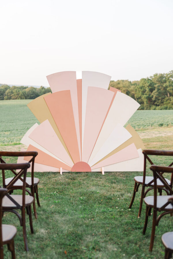 Image of Sun Wedding Ceremony Backdrop Rental