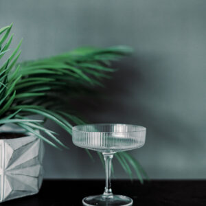 image of fluted champagne coupe rental
