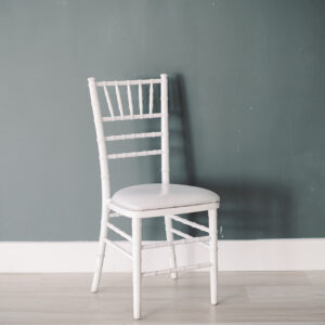 image of white chiavari chair rental