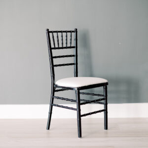 image of black chiavari chair rental