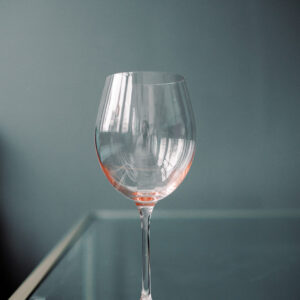 image of whitney pink white wine glass rental
