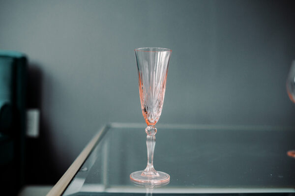 Image of Melody Pink Champagne Flute Rental