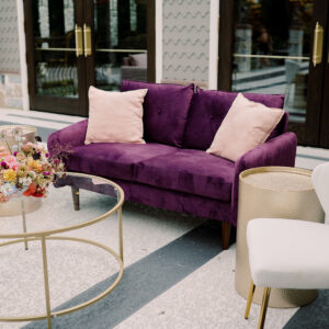 Jewel Purple Loveseat Rental