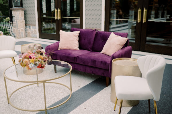 Jewel Purple Loveseat Rental