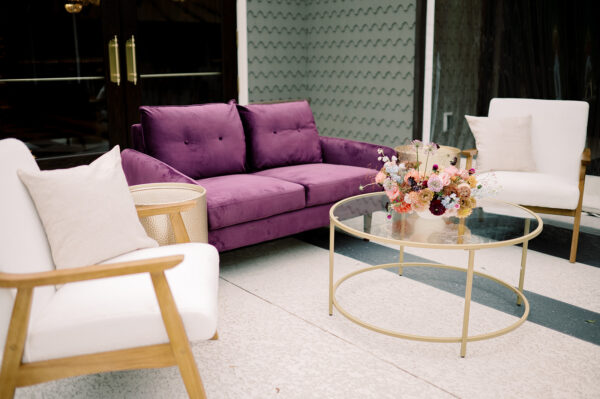 Jewel Purple Loveseat - Image 6