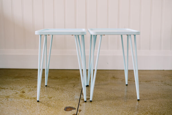 Layla Blue Side Table Rentals