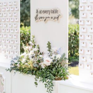 image of escort card display wall