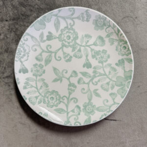 Image of green toile b+b plate rental