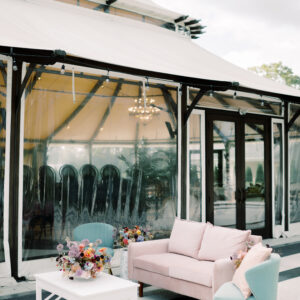 Image of Pink and Sage Lounge Rental Package set for Wedding