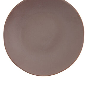 image of cocoa brown coupe salad plate rentals