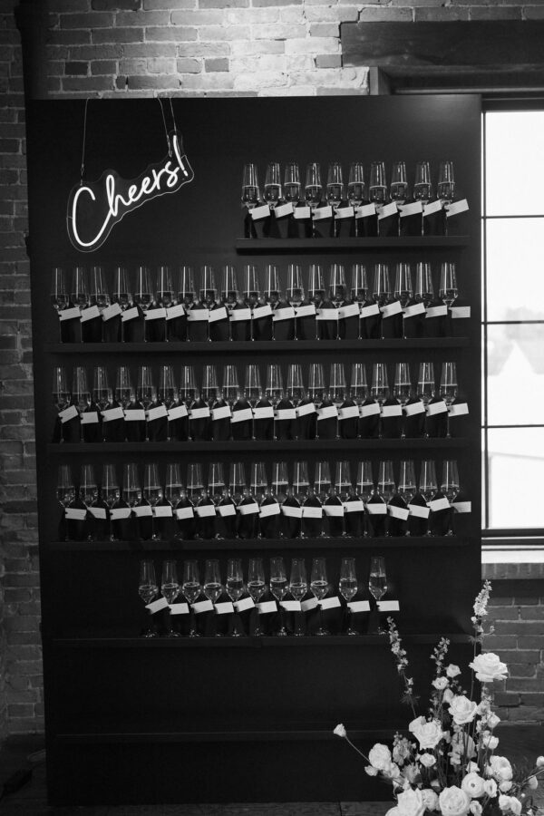 Cheers! Black Champagne Wall Rental - Image 3