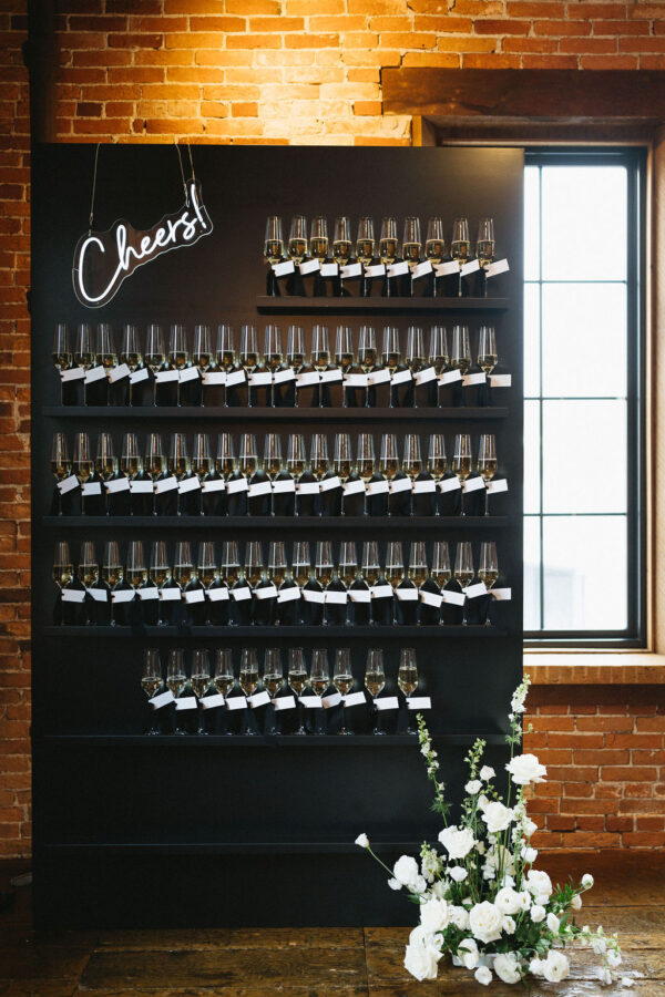 Cheers! Black Champagne Wall Rental