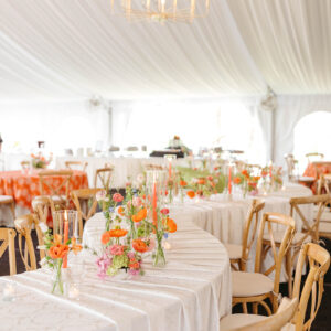 image of serpentine table rentals