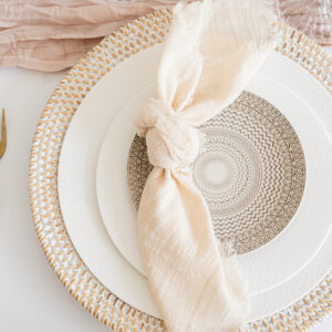 image of cypress dinnerware package rental